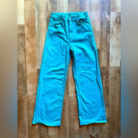 Divided Blue Flare Wide Leg Jeans High-Waisted - Picture 1 of 7
